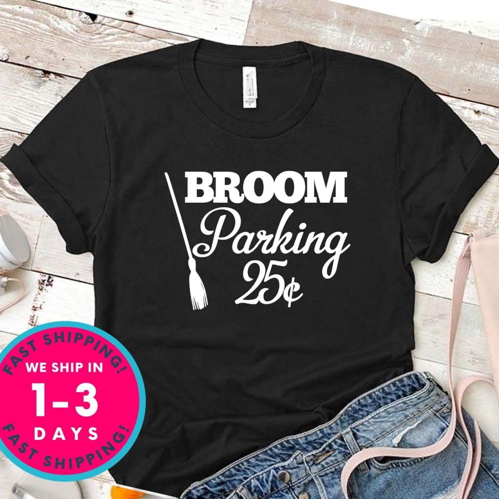 Bella Canva Broom Parking 25 cents funny Halloween